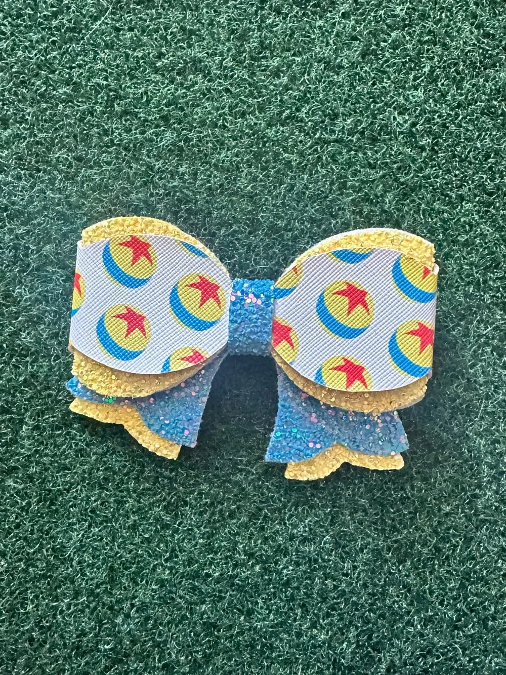 Hair Bow Clip with Pixar Luxo Ball
